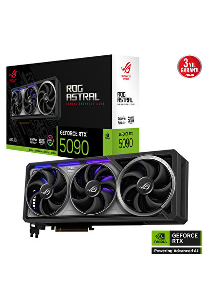 ASUS ROG Astral GeForce RTX 5090 32GB ROG-ASTRAL-RTX5090-32G-GAMING GDDR7 512Bit Gaming (Oyuncu) Ekr