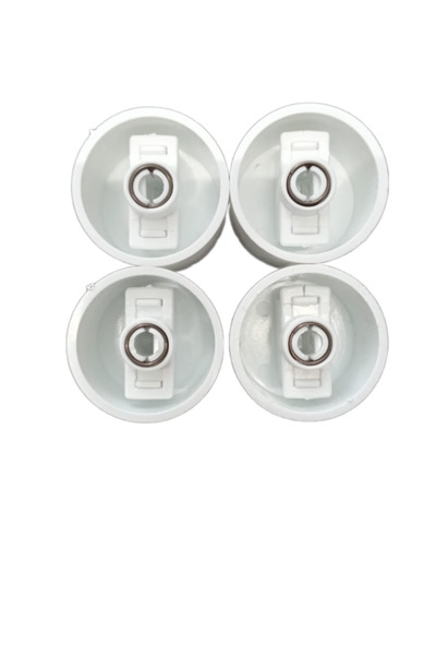 Arçelik Ankastre Setüstü Ocak Düğmesi 4 Lü Takım (D tip ) (Siyah -Beyaz - Gri)