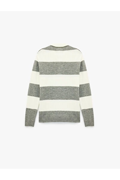 Koton Πουλόβερ με μακρυμάνικο γιακά πόλο με κανονική εφαρμογή