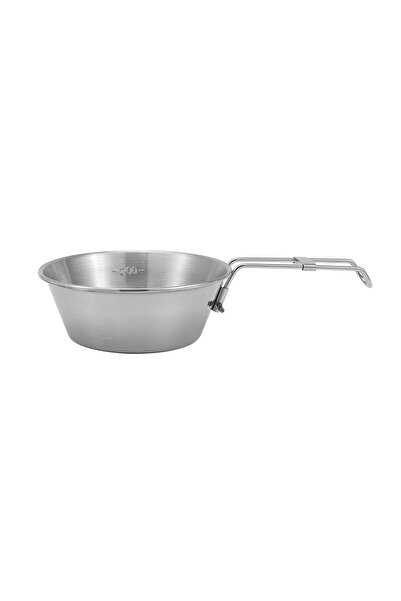 Chavin Çelik 275 ml Katlanır Kulp Ölçekli Kamp Ve Piknik Kasesi mt102