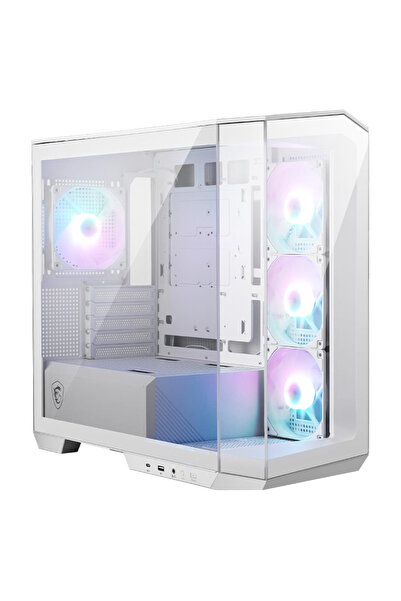 MSI MAG PANO M100R PZ White 4x120mm ARGB Fan USB 3.2 Micro-ATX Tower Gaming (Oyuncu) Kasa