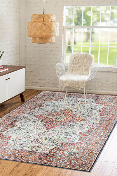 ARTLOOP Fuga Yumuşak Dokulu Renkli Vintage Desenli Halı KA 09