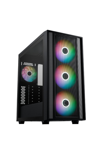 Cooler Master MasterBox 600 TG MB600-KGNN-S00 Mesh ARGB E-ATX Siyah Mid Tower Kasa