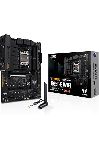 ASUS Tuf Gaming B650-E WIFI AMD B650 Soket AM5 DDR5 8000 MHz ATX Gaming (Oyuncu) Anakart