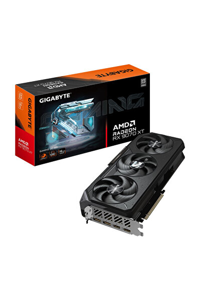 Gigabyte Radeon RX9070XT GAMING OC GV-R9070XTGAMING OC-16GD 16GB GDDR6 256Bit Gaming (Oyuncu) Ekran