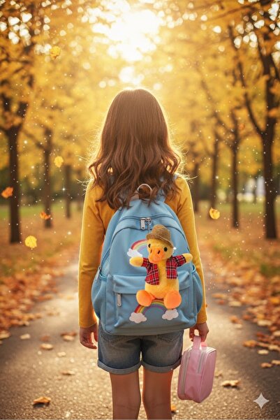 Pufline Sevimli Dedektif Ördek Peluş Ördek Oyuncak Aksesuar Çanta Süsü