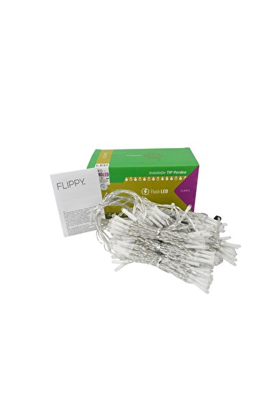 Flippy Χριστουγεννιάτικη Κουρτίνα Φωτισμού, με Φλας, 2μ x 2μ, 240 LED, Αλληλο...