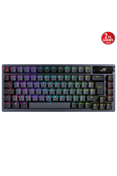 ASUS ROG Azoth NX/RD Switch Q TR Kablosuz RGB Gunmetal Mekanik Oyuncu Klavyesi