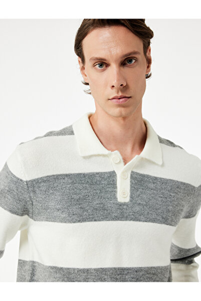 Koton Regular Fit Long Sleeve Polo Neck Knitwear Sweater
