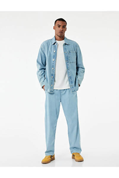 Koton Loose Fit Loose Fit Jeans with Tie-Up Pocket Detail