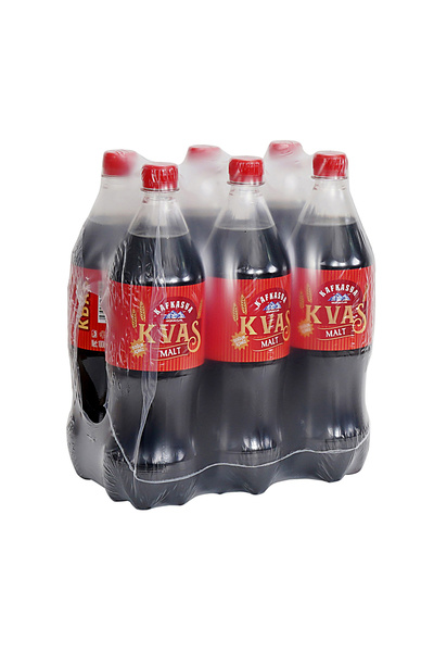 kafkasya meşrubatları Alkolsüz Gazlı MALT İçeceği -Doğal KVAS Gazozu - Натуральный Безалкогольный КВАС ( 1 Lt X 6 Adet)
