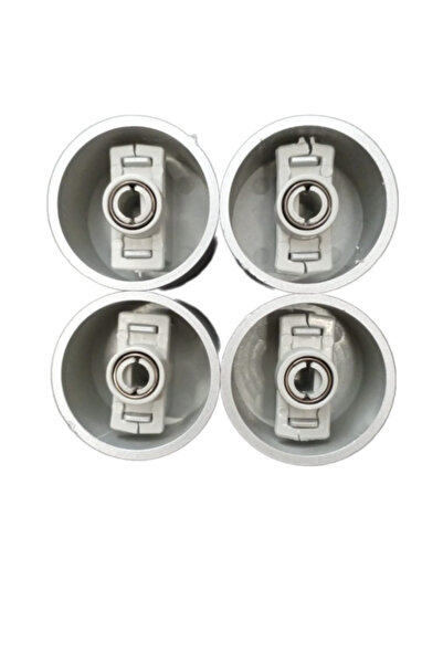 Arçelik Ankastre Setüstü Ocak Düğmesi 4 Lü Takım (D tip ) (Siyah -Beyaz - Gri)