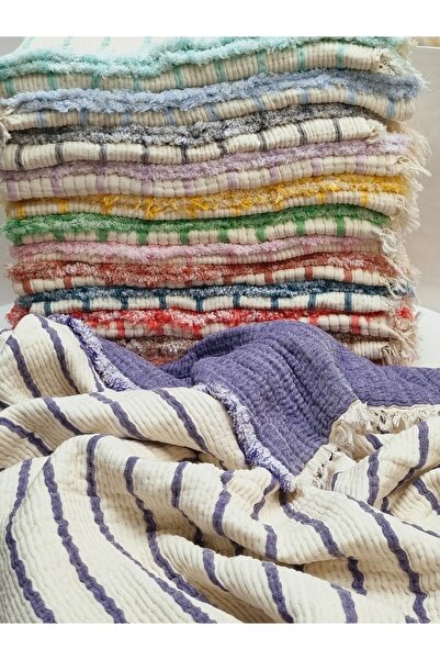 Yada Baby 100% Cotton 8 Layer Multi Muslin Baby Kids Blanket – XL (120X100 cm) Purple