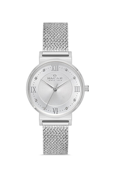 Nacar SAFİR CAM GÜMÜŞ KADIN KOL SAATİ NC18-3914C631-AWMS