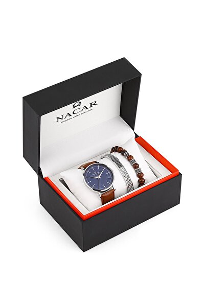 Nacar KAHVERENGİ ERKEK KOL SAATİ NC36-291038-ALL2-SET