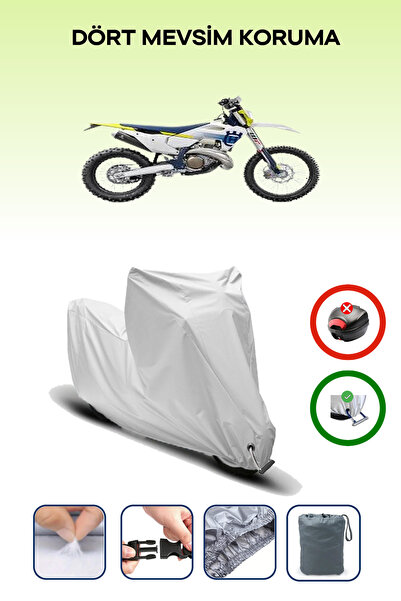Breen قماشة دراجة نارية متوافقة مع قفل لـ Husqvarna TE 250i، قماش آمن ومقاوم ...