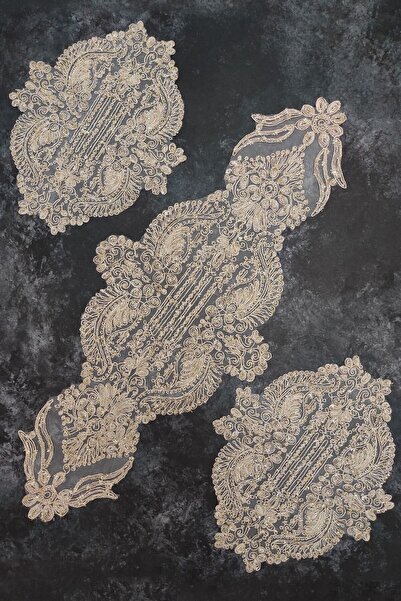 Çt Çeyizci Tekstil Living Room Set, Bedroom 3 Piece Coffee Table Cloth, Table Cloth 3 Piece Room Set