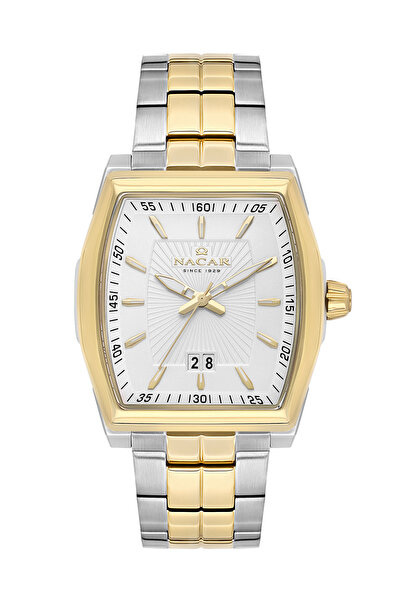 Nacar Classic Silver - Gold Men's Wristwatch Nc34-29B668-Csm