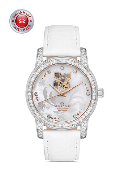 Nacar Sapphire Glass Classic White Women's Watch Nc02-39Ss22-Amrl11