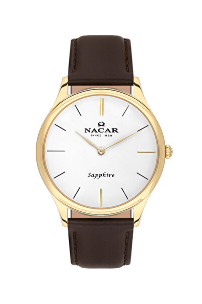 Nacar Sapphire Glass Classic Brown Men's Wristwatch Nc21- 297228 -Dwl2
