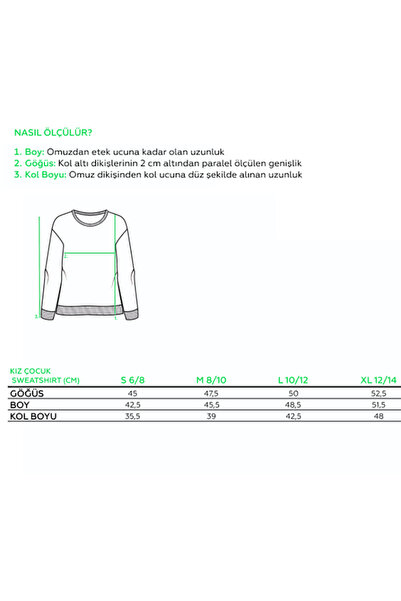 THERECOLOR Green Organic Long Sleeve Sweatshirt for Girls