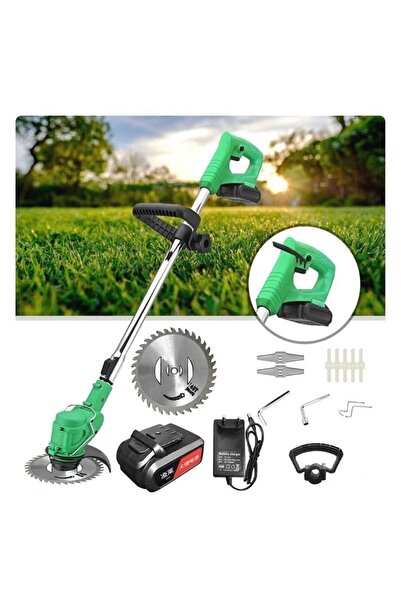 hoffmans Grass Trimmer, Electric Brushcutter 800W Multifunctional - 2 x Batteries 48V, 4000 mAh, 18000 RPM