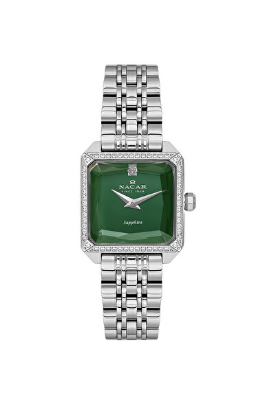 Nacar Sapphire Glass Silver Women's Wristwatch Nc33- 398387 -Anms