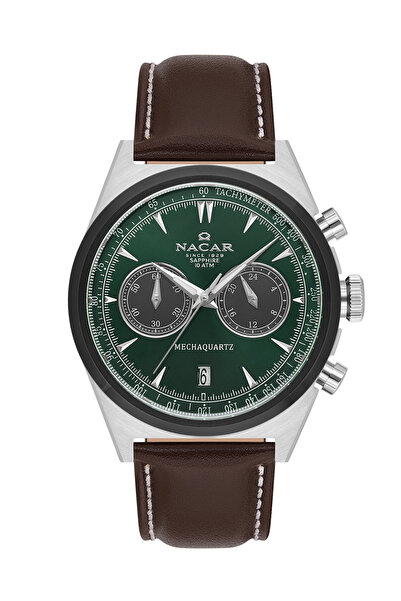 Nacar Safir Glass Sports Brown Men's Wristwatch Nc38- 299021 -Anl2