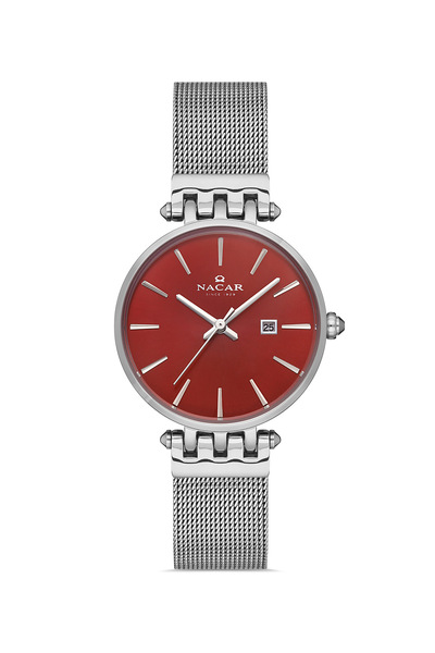 Nacar Silver Women's Wristwatch Nc34- 390506 -Arm