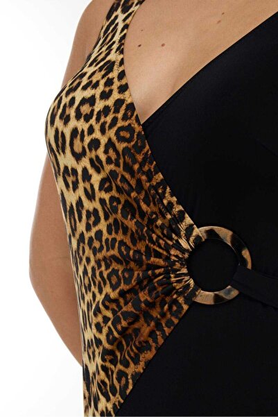 AYYILDIZ 4306 Καφέ Λεοπάρ Μαγιό