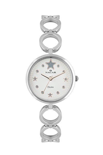 Nacar ساعة يد نسائية فضية NC10- 3931034 -ASM