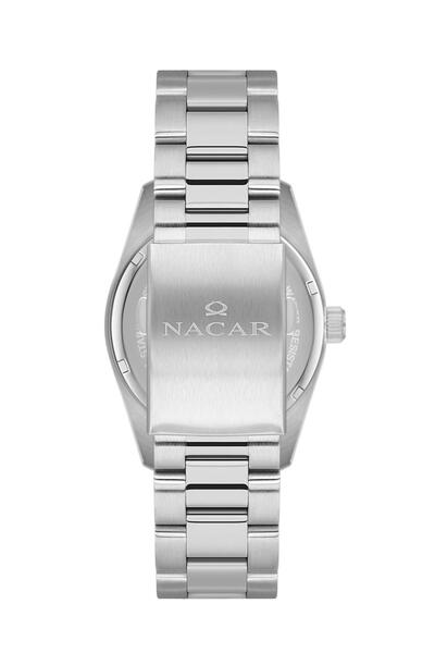 Nacar Sapphire Glass Classic Silver Men's Wrist Watch Nc08- 29430248 -Abm