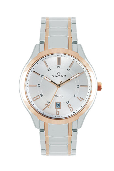 Nacar KLASİK GÜMÜŞ - ROSE ERKEK KOL SAATİ NC10-2921008-ESM