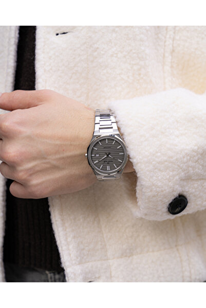 Nacar Safir Glass Silver Men's Wristwatch Nc34- 290356 -Agm