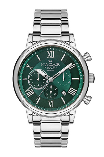 Nacar SPOR GÜMÜŞ ERKEK KOL SAATİ NC34-290312-ANM
