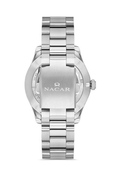 Nacar Sapphire Glass Classic Silver Men's Wristwatch Nc17- 2930283 -Abm