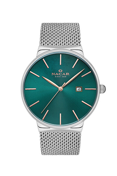 Nacar Silver Men's Wrist Watch Nc34- 290431 -Anrm