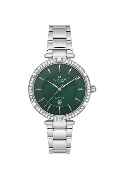 Nacar Sapphire Glass Silver Women's Wristwatch Nc34-39B662-Anms