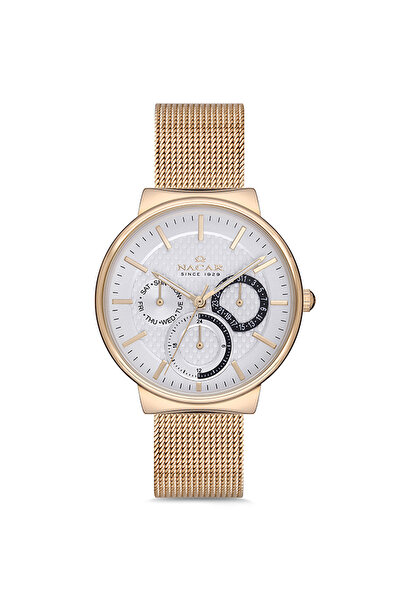Nacar ساعة يد نسائية ذهبية NC18-3914C033-DSM