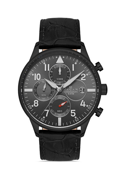 Nacar SPOR SİYAH ERKEK KOL SAATİ NC34-290750-BGL1