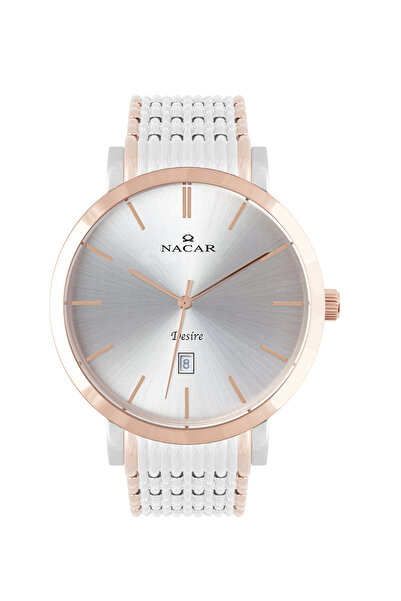 Nacar KLASİK GÜMÜŞ - ROSE ERKEK KOL SAATİ NC10-2921044-ESM