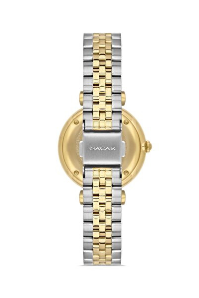 Nacar Sapphire Glass Classic Silver - Gold Women's Watch Nc34-39B553-Csm