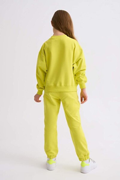 THERECOLOR Yellow Organic Sweatshirt Girl's Long Sleeve