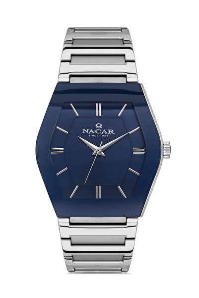 Nacar Silver Men's Wristwatch Nc34-291046-Alsm