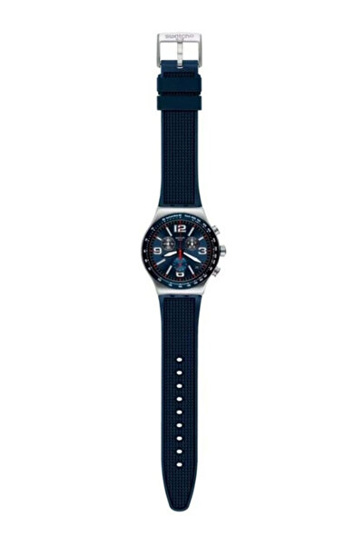 Swatch Blue Grid Men's Wristwatch Yvs454