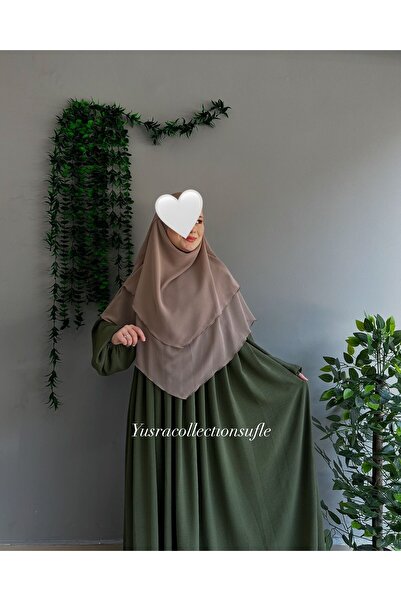 Yüsra Collection Ayrobin Dress and Short Sufle 2-Piece Set Combination