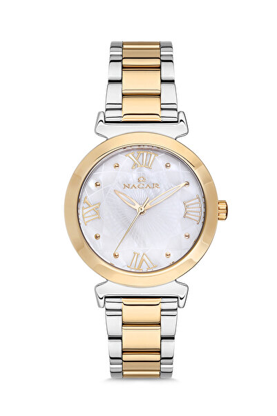 Nacar GÜMÜŞ - ALTIN KADIN KOL SAATİ NC33-396916-CWM
