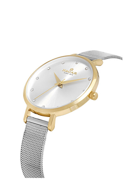 Nacar Sapphire Glass Silver Women's Wristwatch Nc17- 3920718 -Csms