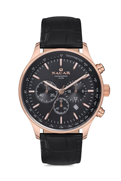 Nacar KLASİK SİYAH ERKEK KOL SAATİ NC34-290433-RBL1
