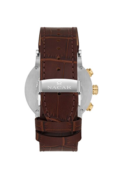 Nacar Sapphire Glass Sport Brown Men's Wristwatch Nc34-29B679-Csl2